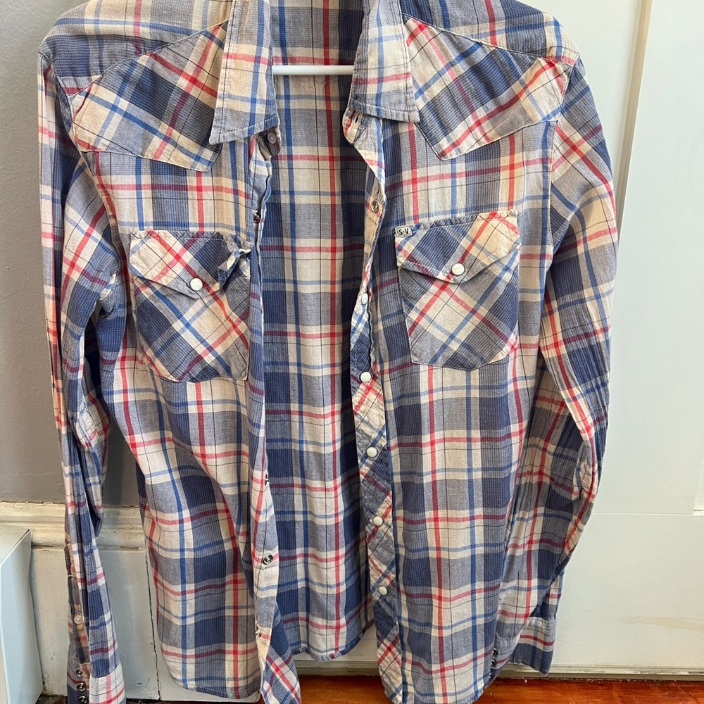 Casual Plaid Button-Down Shirt for Men